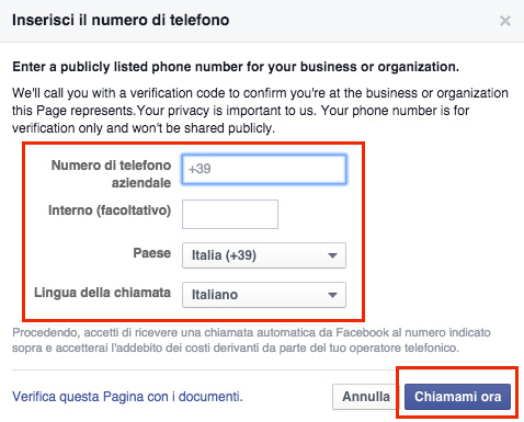 Pagina Ufficiale Facebook