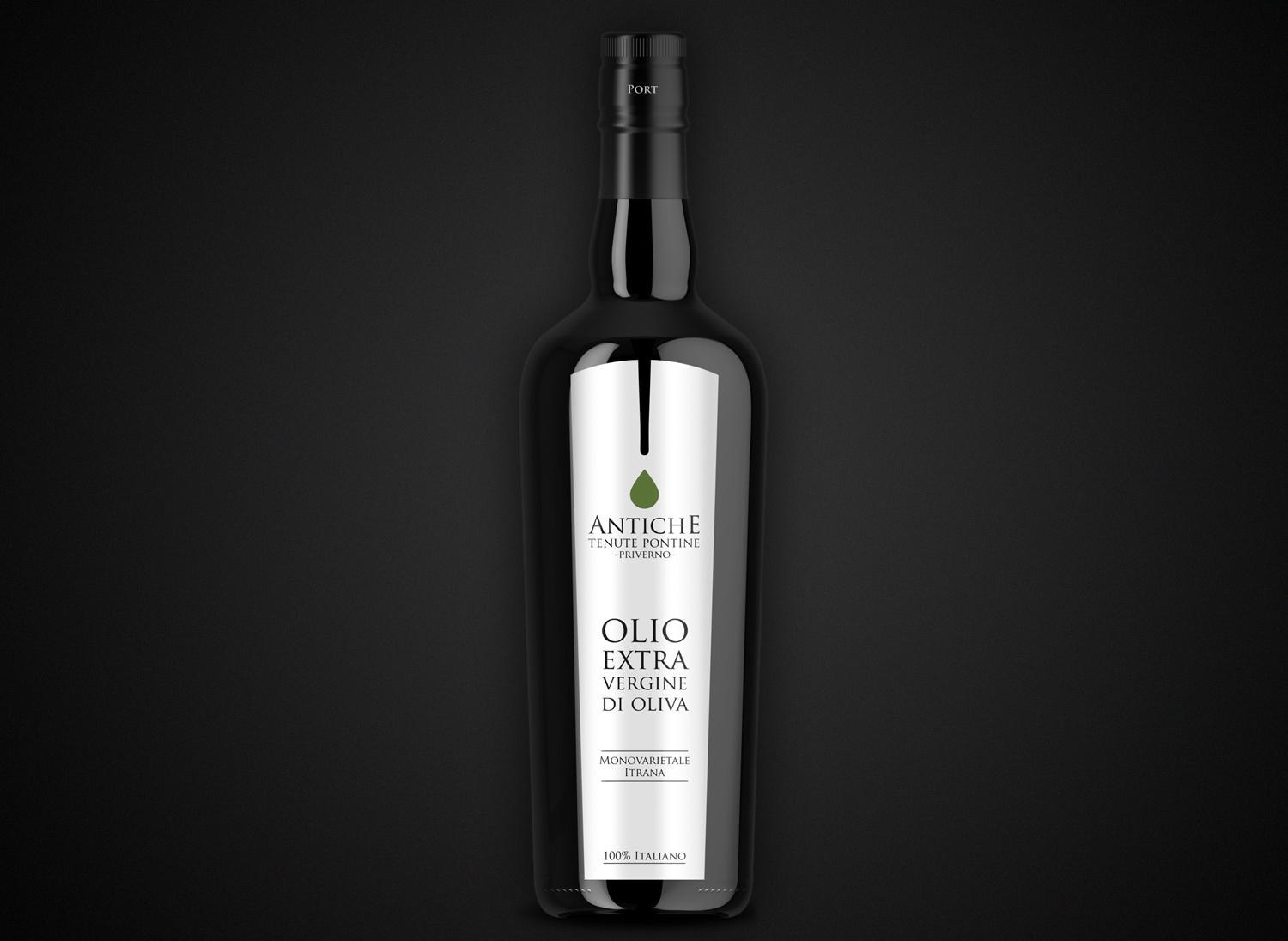 Antiche-Tenute-Pontine-Etichetta-bottiglia-olio